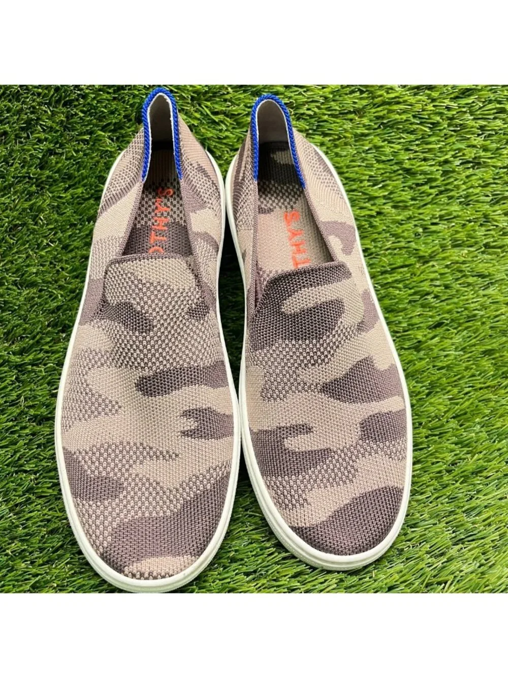 Rothy’s The Original Slip On Womens Size 7 Taupe Camo Casual Walking Shoes